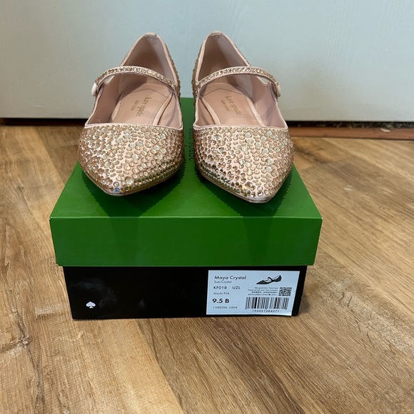 Kate Spade Maya Crystal Flat in Mochi Pink size 9.5 - Picture 9 of 17